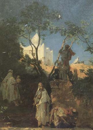 Gustave Guillaumet Ain Kerma (source du figuier) smala de Tiaret en Algerie (mk32) china oil painting image